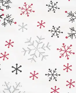 Obliečky 4Home Bavlnené obliečky Snowflakes, 140 x 220 cm, 70 x 90 cm