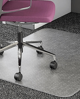 Podložky pod stoličky KONDELA Ellie New Typ 7 podlahová ochranná podložka 90x120 cm transparentná