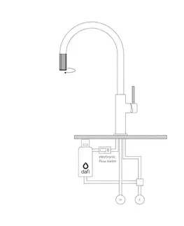 Kuchynské drezy OMNIRES OMNIRES - SWITCH drezová batéria so sadou filtra D1, grafit SW9057-FD1GR