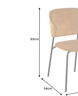 Jedálenské stoličky a kreslá Jedálenská stolička 2 ks CHRYSAOR Dekorhome Tmavosivá