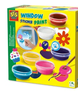 Kreatívne a výtvarné hračky SES - Farby na maľovanie okenných obrázkov