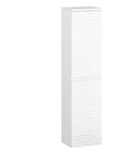 Vysoké kúpeľňové skrinky Vysoká skrinka Bruno 40 biely