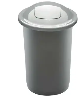 Odpadkové koše Odpadkový kôš na triedený odpad Top Bin 50 l, strieborná