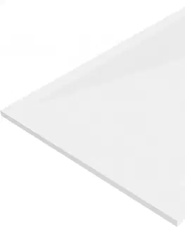 Vane MEXEN/S - Stone+ obdĺžniková sprchová vanička 100 x 70, biela, mriežka čierna 44107010-B