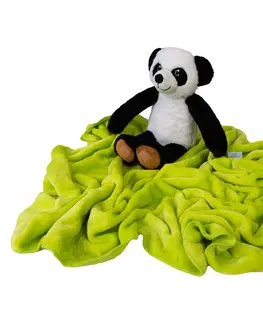 Detské deky Babymatex Detská deka Carol s plyšákom panda, 85 x 100 cm