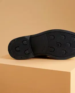 obuv Jazdecká kožená obuv Classic - perká čierna