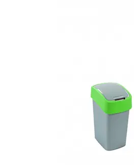 Odpadkové koše CURVER - Kôš na odpad 10L šedo-zelený