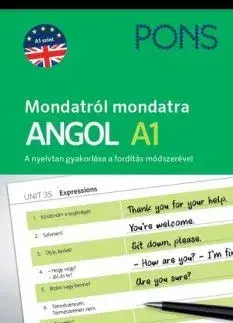 Jazykové učebnice - ostatné PONS Mondatról mondatra Angol A1 - Magdalena Filak