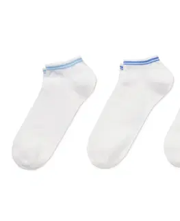 Socks Krátke ponožky, 3 páry, biele