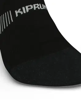 ponožky Bežecké ponožky Run900 Mid hrubé čierne