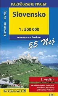 Slovensko a Česká republika Slovensko 55 Nej 1:500 000