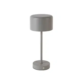 Stolove lampy Moderná stolná lampa šedá nabíjateľná - Poppi