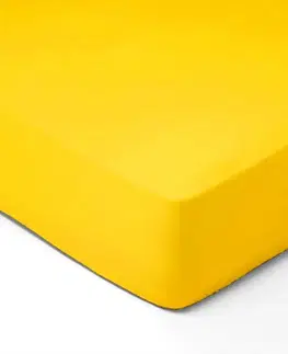 Plachty Forbyt, Prestieradlo, Jersey, žltá 100 x 220 cm