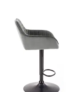 Barové stoličky HALMAR H-103 barová stolička sivá / čierna