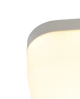 Vonkajsie nastenne svietidla Moderné nástenné svietidlo hranaté vrátane LED s číslom samolepky - Plater