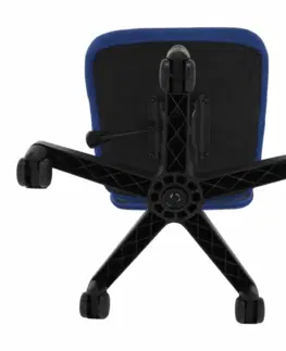 Kancelárske kreslá Otočná stolička, modrá/vzor/čierna, GOFY