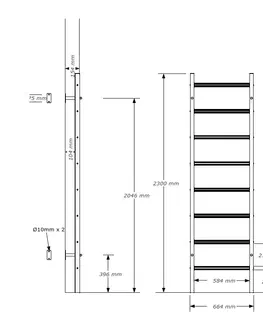 Rebriny - ribstole Rebriny s príslušenstvom BenchK 211B+A076