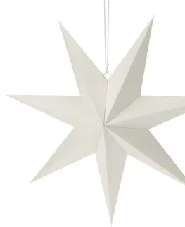 Vianočné dekorácie Vianočná papierová dekorácia White star, 60 x 60 x 1,5 cm