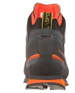 Pánske tenisky Pánske trailové topánky La Sportiva Boulder X Mid Carbon/Flame - 42,5