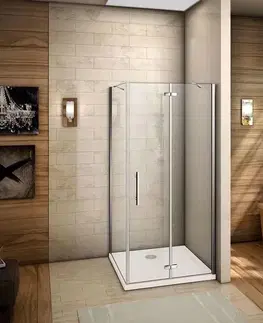 Sprchovacie kúty H K - Sprchovací kút MELODY F5 100x90 cm s jednokrídlovými dverami s pevnou stenou, (dvere 100cm / bočná stena 90cm) SE-MELODYF510090