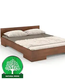 Drevené postele Posteľ drevené  buk Skandica Spectrum Nízka 120x200 orech