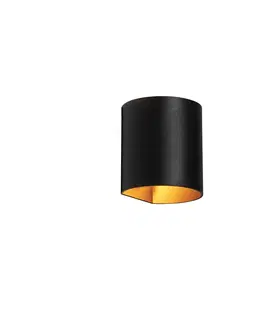 Nastenne lampy Inteligentné nástenné svietidlo čierne s mosadzou vrátane WiFi G9 - Sabbio