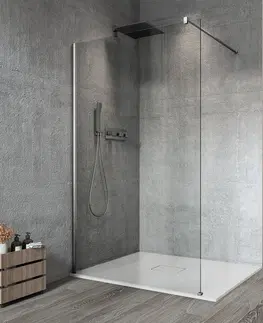 Sprchové dvere GELCO - VARIO CHROME jednodielna sprchová zástena na inštaláciu k stene, číre sklo, 700 mm GX1270GX1010