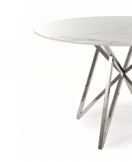 Jedálenské stoly Jedálenský stôl MURANO Signal Sivý mramor