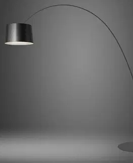 Stojacie lampy do obývačky Foscarini Foscarini Twiggy Elle stojaca LED lampa grafit