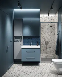 Kúpeľňa CERSANIT - Umývadlová skrienka LARGA 50x39 šedá S932-069