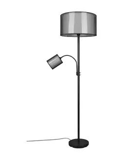 Stojacie lampy Trio Lighting Stojacia lampa Burton s lampičkou na čítanie