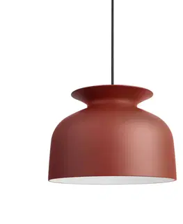 Závesné svietidlá GUBI GUBI Ronde závesná lampa Ø 40 cm hrdzavočervená