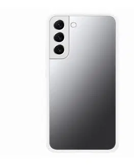 Puzdrá na mobilné telefóny Puzdro Frame Cover pre Samsung Galaxy S22 Plus, white - OPENBOX (Rozbalený tovar s plnou zárukou) EF-MS906CWEGWW