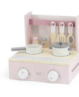 Drevené hračky LABEL-LABEL - Skladací varič, ružový