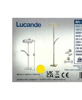 Lampy Lucande Lucande - LED Stmievateľná stojacia lampa PARTHENA LED/29,1W/230V + LED/5,3W/230V 