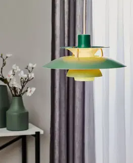 Závesné svietidlá Louis Poulsen Louis Poulsen PH 5 Mini – závesná lampa, zelená