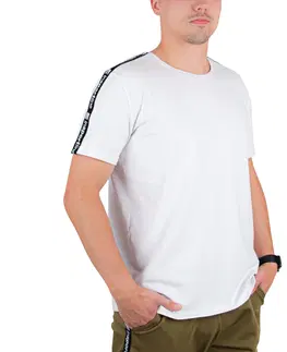 Pánske tričká Pánske tričko inSPORTline Overstrap biela - M
