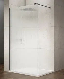 Sprchové dvere GELCO - VARIO BLACK jednodielna sprchová zástena na inštaláciu k stene, sklo nordic, 1200  GX1512-06