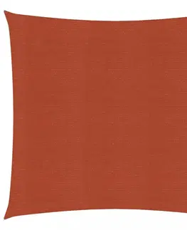 Stínící textilie Tieniaca plachta obdĺžniková HDPE 2,5 x 3 m Dekorhome Hnedá