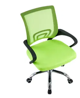 Kancelárske kreslá Kancelárska stolička, zelená/čierna, DEX 4 NEW