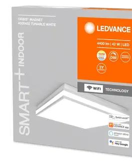 SmartHome stropné svietidlá LEDVANCE SMART+ LEDVANCE SMART+ WiFi Orbis Magnet sivá, 45x45 cm