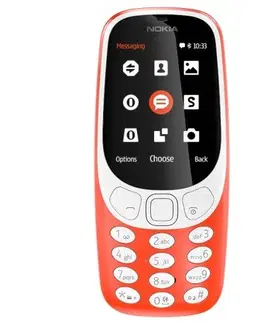 Mobilné telefóny Nokia 3310 Dual SIM 2017, red A00028109