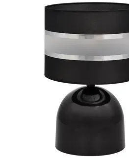 Lampy  Stolná lampa HELEN 1xE27/60W/230V čierna/strieborná 