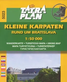 Slovensko a Česká republika Malé Karpaty, okolie Bratislavy 1:50 000 - nem. TM 5023