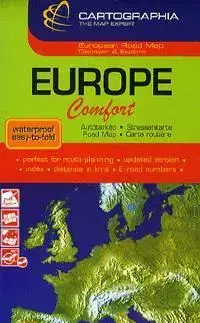 Sprievodcovia, mapy - ostatné Európa Comfort 1:4000000- autótérkép - Kolektív autorov