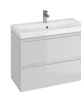 Nábytok do kúpeľne Kúpeľňová zostava Moduo Slim 80 sivá