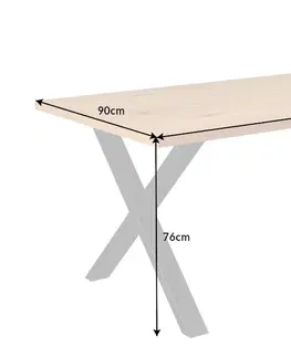 Jedálenské stoly Jedálenský stôl LADON X Dekorhome 160x90x77 cm