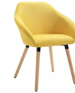 Stoličky Jedálenská stolička látka / drevo Dekorhome Čierna