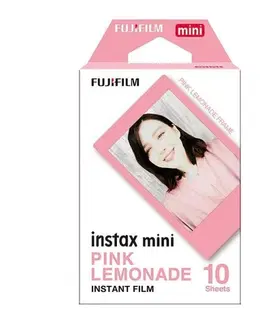 Gadgets Fotopapier Fujifilm Instax Mini, ružový rám
