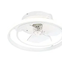 Stropne ventilatory Stropný ventilátor biely vrátane LED s diaľkovým ovládaním - Kees